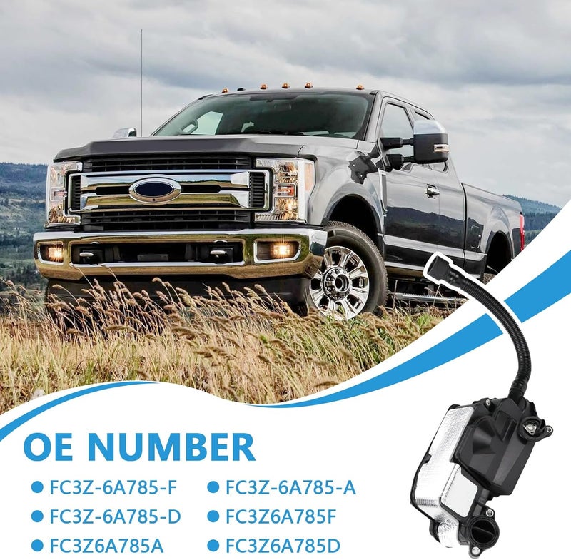 FRGOLIN Engine Oil Separator Assembly Compatible with Ford F250 F350 F450 F550 Super Duty 2017-2019 6.7L V8 Powerstroke Diesel PCV CCV Vent Valve Engine Crankcase Replaces FC3Z-6A785-F FC3Z6A785F - Image 3